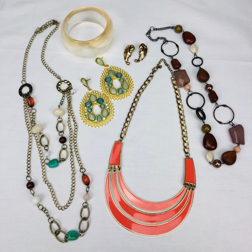 Costume Jewelry Lot 6 Pcs